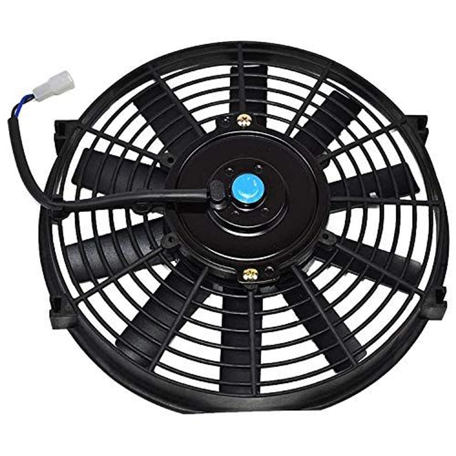 A-Team Performance 150051 Electric Car Radiator Cooling Fan Transmission Auto Cooler High Performance 850 CFM 12V Reversible Flat 10 Blades Black 10 Inches
