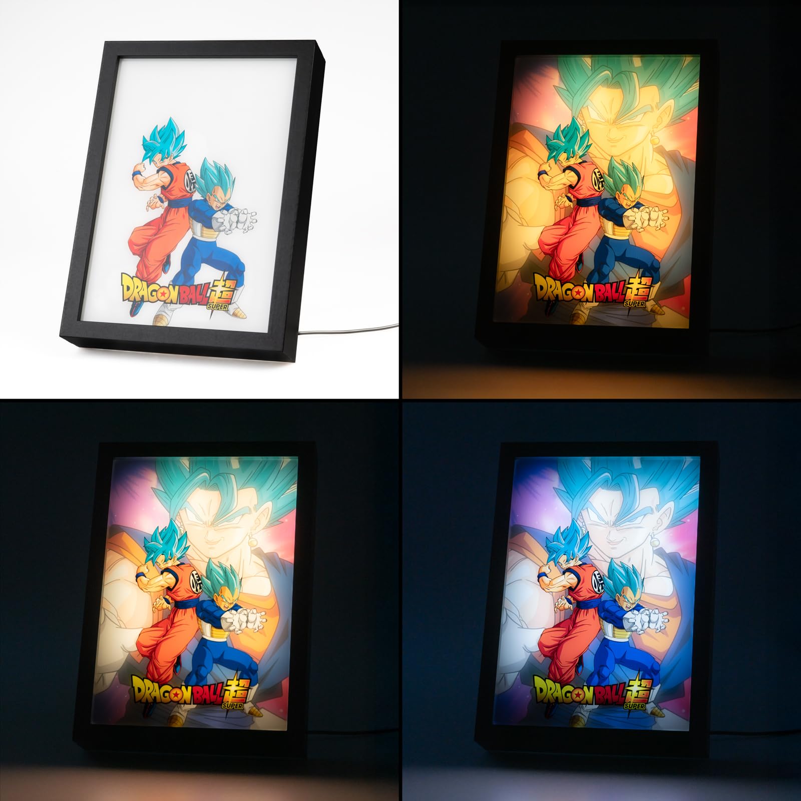 Cadre Lumineux Dragon Ball LED - 3 Modes éclairage, 5 Intensités - 20x28 Cm - Alimentation USB