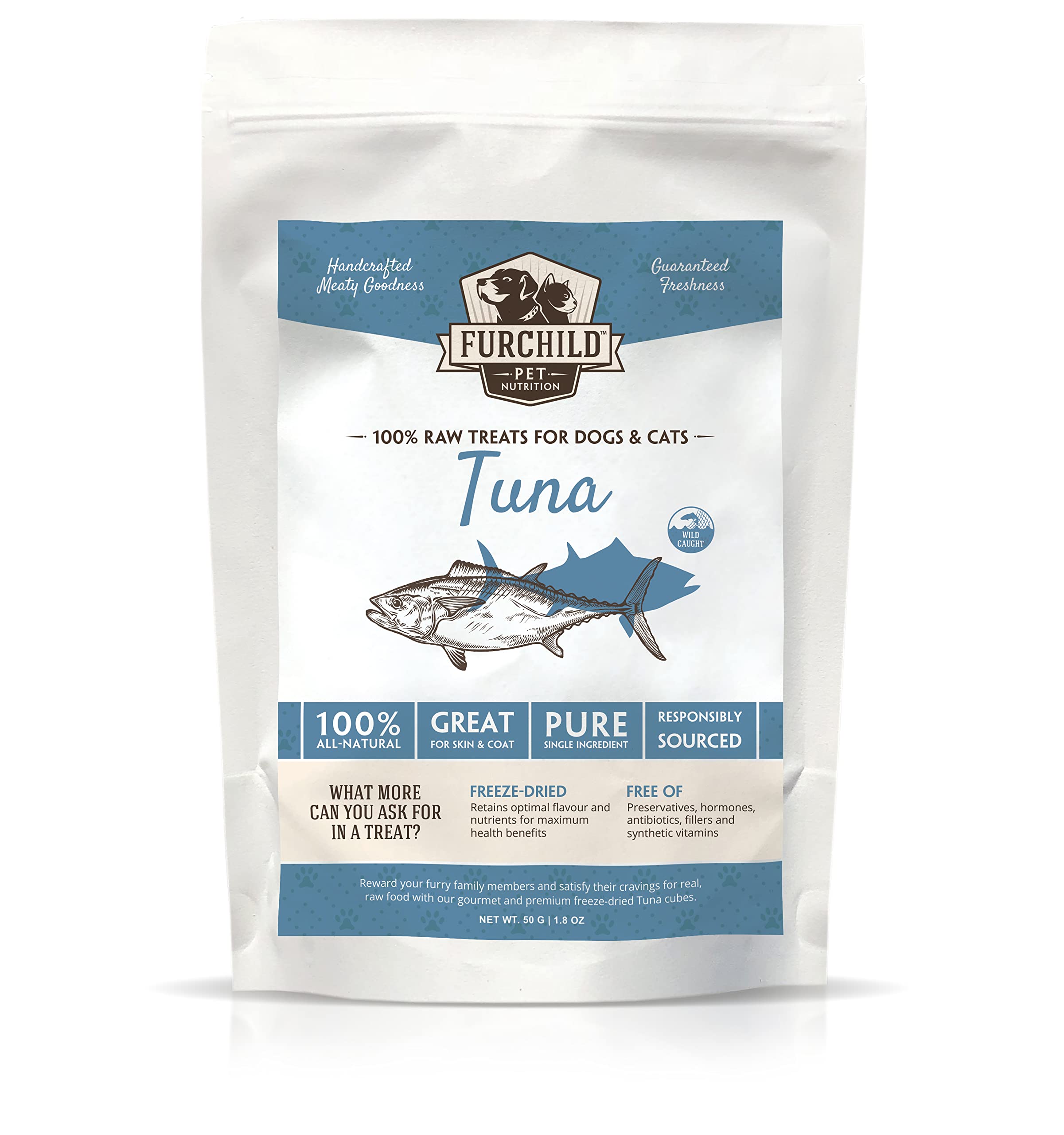 Furchild Pet Nutrition | Premium Freeze-dried Wild-caught Tuna Treats for Cats and Dogs