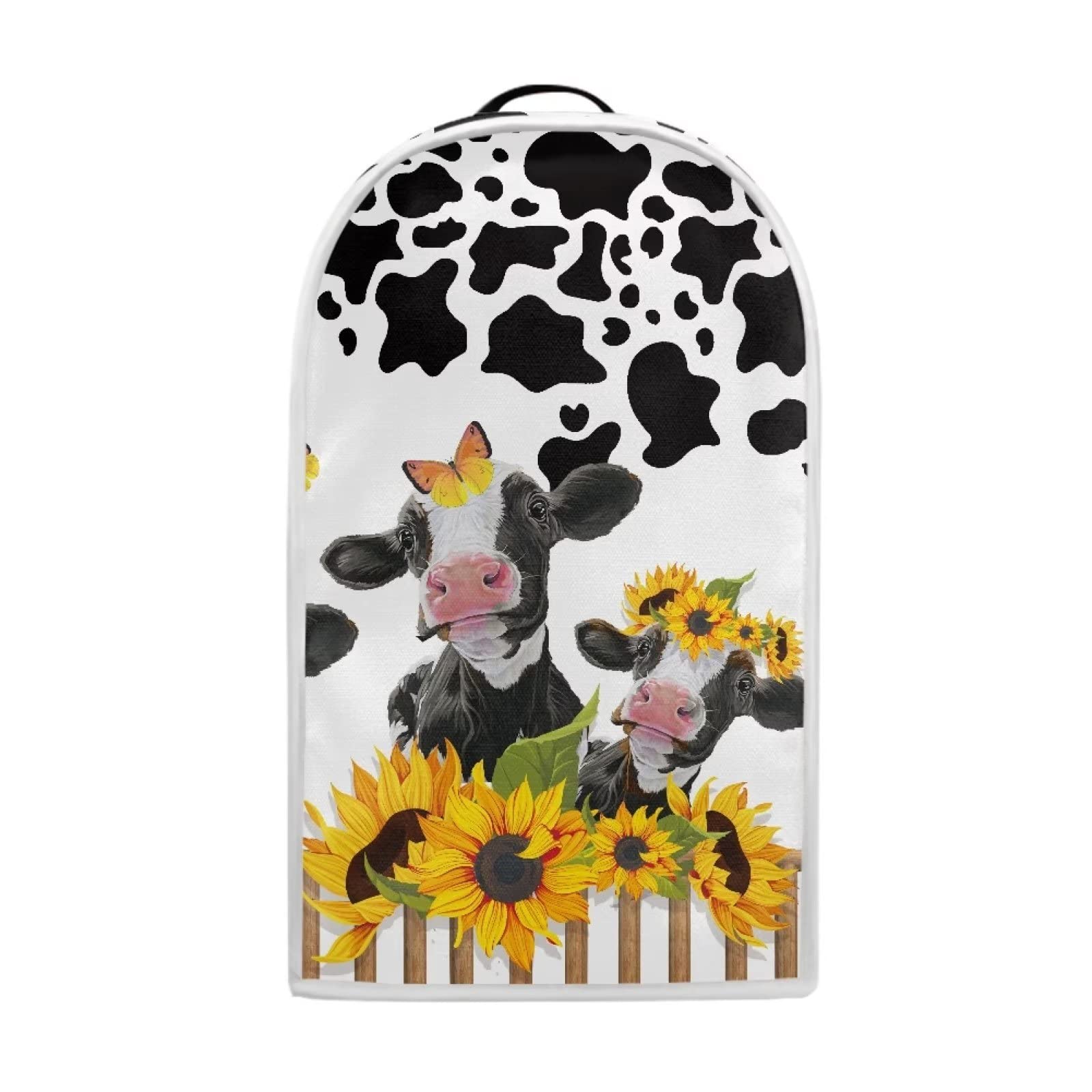 Yuuxorilu Sunflower Cow Blender Dust Covers for Kitchen Blender Cover Compatible with Stand Mixer or Coffee Machine Anti Fingerprint Dust Proof Stain Resistant
