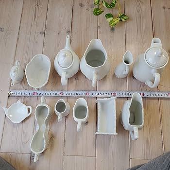 Amazon.co.jp: ポーセラーツ 白磁 アフタヌーンティー合計12点セット