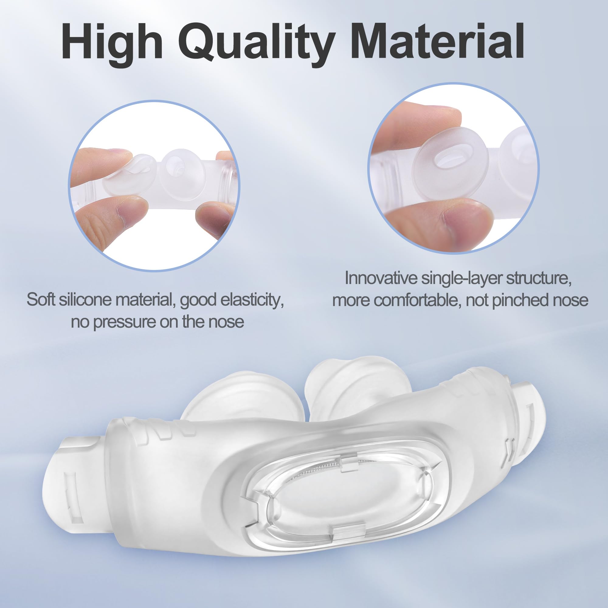 2 Paquets de Coussin (L) de Remplacement pour Airfit P30i, Lavable et Réutilisable Sans Remplacer le Filtre, Accessoires CPAP de BlessEase