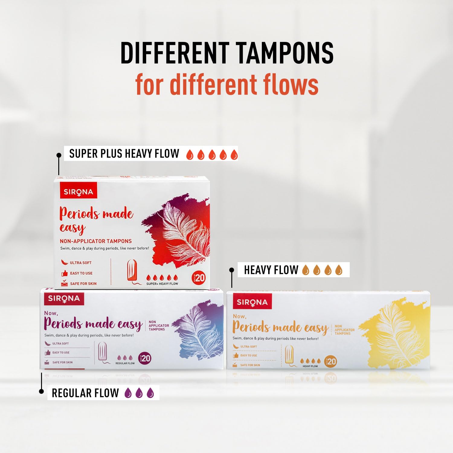 Sirona FDA Approved Natural Biodegradable Tampons - 20 Pieces | Super Plus Heavy Flow | Made in Europe | Safe to use | Highly Absorbent | Ultra Soft & Comfortable - Image 9 thumbnail