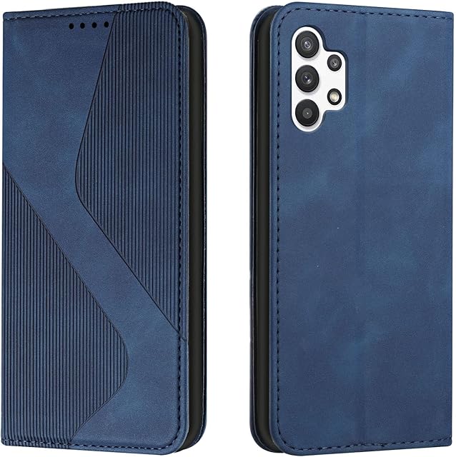 NEXCURIO Wallet Case Compatible with Samsung Galaxy A13 4G Phone Case Wallet with Credit Card Holder Stand Men Women Leather Flip Case Folding Cover Shockproof - Blue
