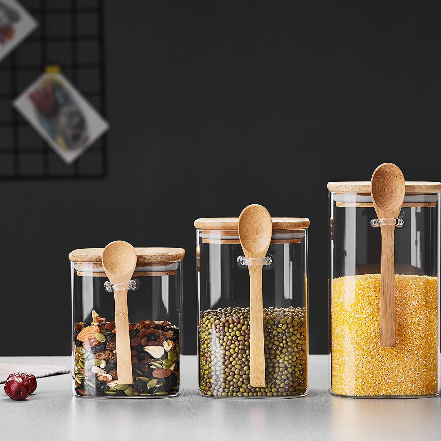 Amazon｜ポカロティー キャニスター ガラス保存容器 コーヒー 