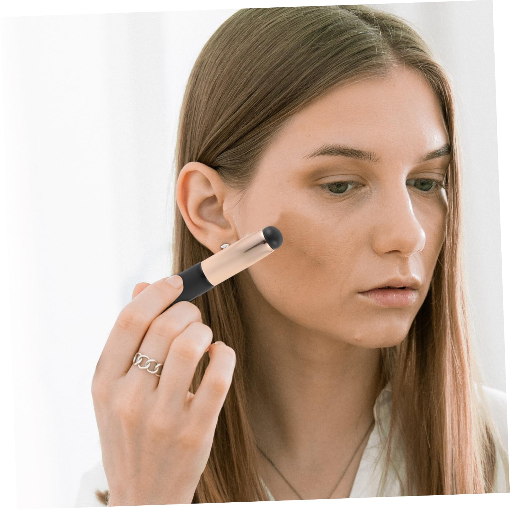 Ipetboom Silicone Lip Brush for Lipstick Lip Gloss Mini Makeup Brush Applicator Makeup Tools Round Tip Easy to Carry