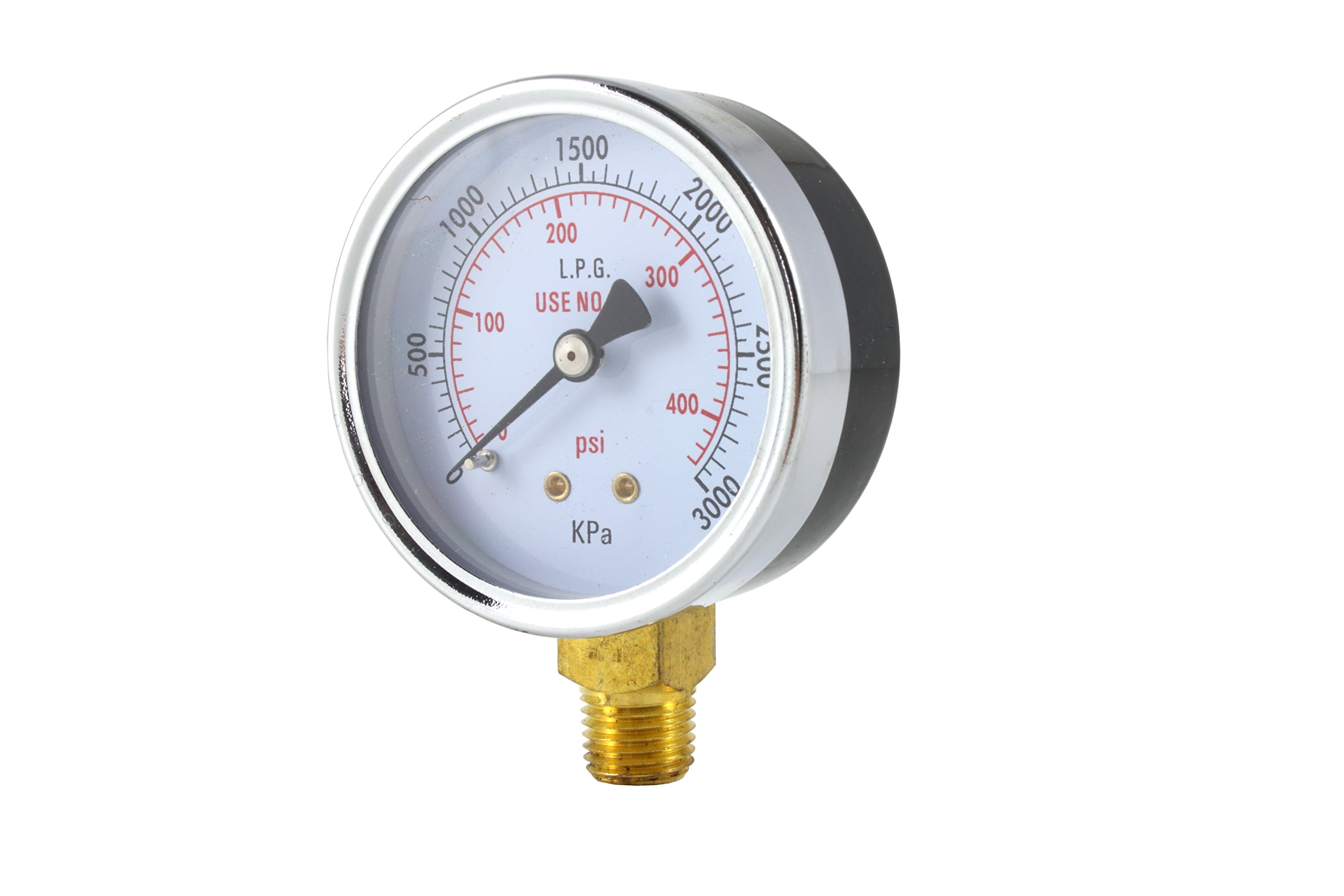 Low and High Pressure Gauges for Propane Regulator - 2.5 inches (PAIR)