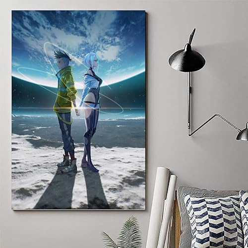 Miniatura 6 de Fuwo Póster de anime Cyber-punk Edgerunners de los años 90, arte de pared, decoración estética, 12 x 18 pulgadas (11.8 x 17.7 in)