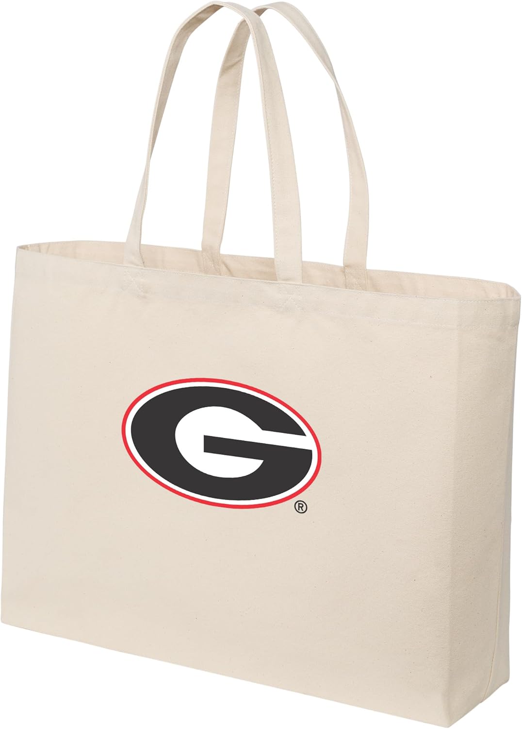 Broad Bay JUMBO University of Georgia Tote Bag or Large Canvas Georgia Bulldogs Shopping Bag