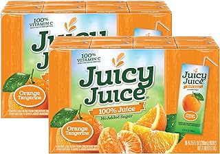 Juicy Juice Orange Tangerine Juice Single Serve Box, 54 Fluid Ounce - 2 per case