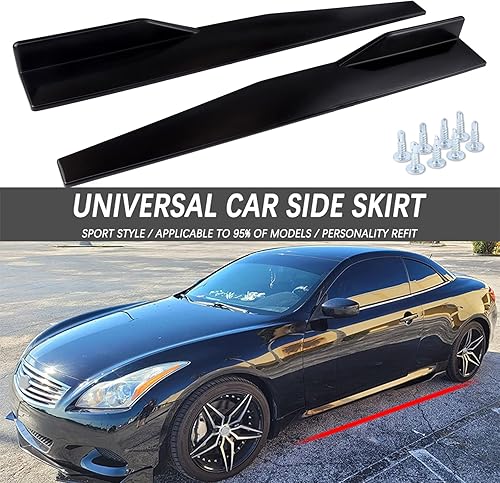 JMTBNO Falda lateral para coche de 75cm (29.5 in), divisores de umbral Canard, difusor aleta, alas, faldas laterales, paneles de umbral, moldura