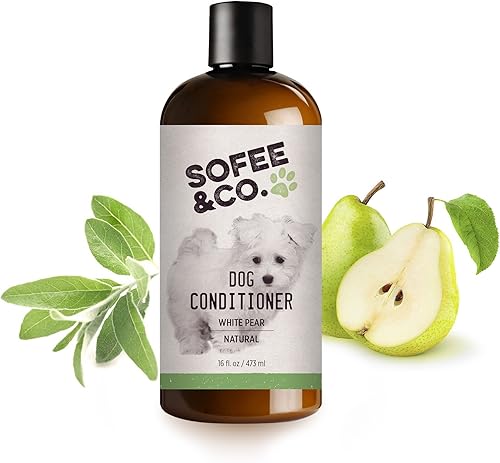 Sofee & Co. Natural Dog Puppy Acondicionador - Hidratar Desenredar Desodorizar Condición Calma Calmar Suavizar Normal Dry Picazón Alergia Piel
