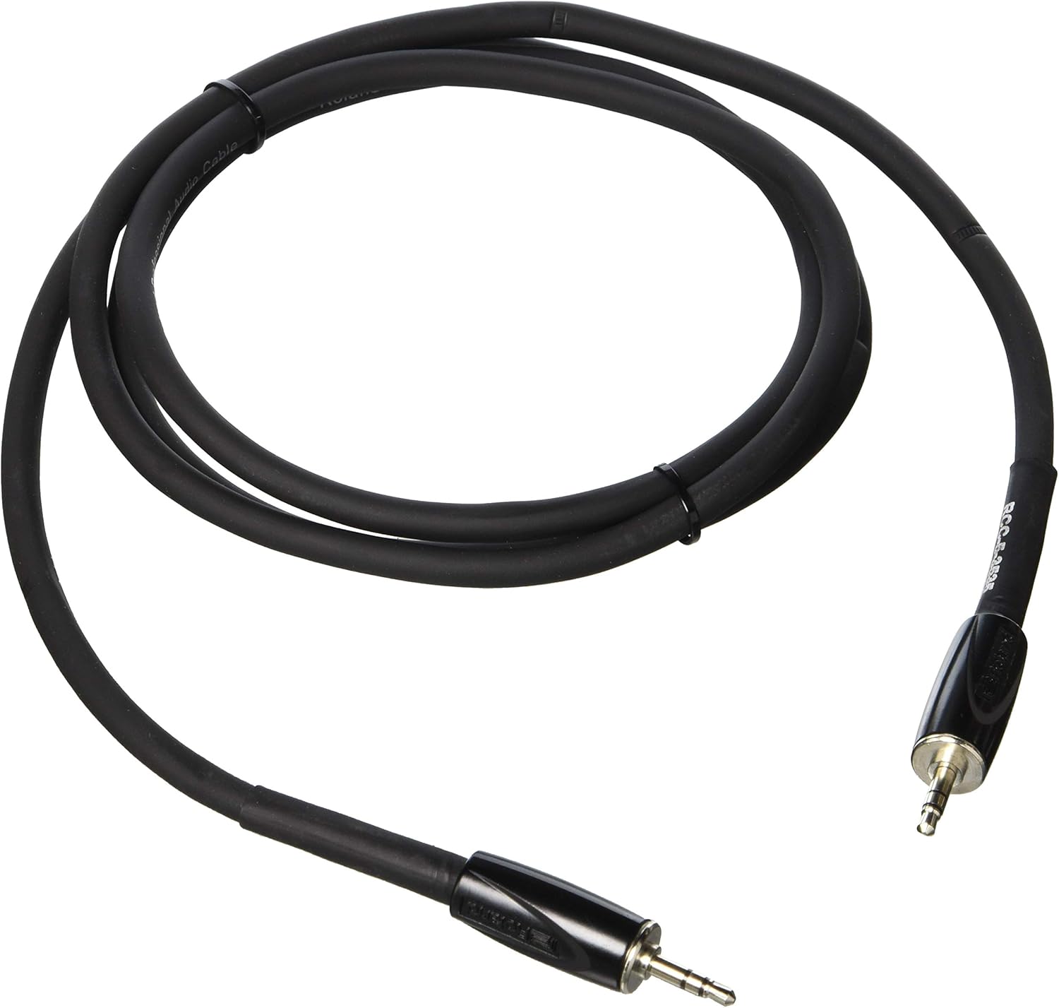 Roland Black Series Interconnect Cable, 3.5mm TRS to 3.5mm TRS, Balanced, 5-Feet