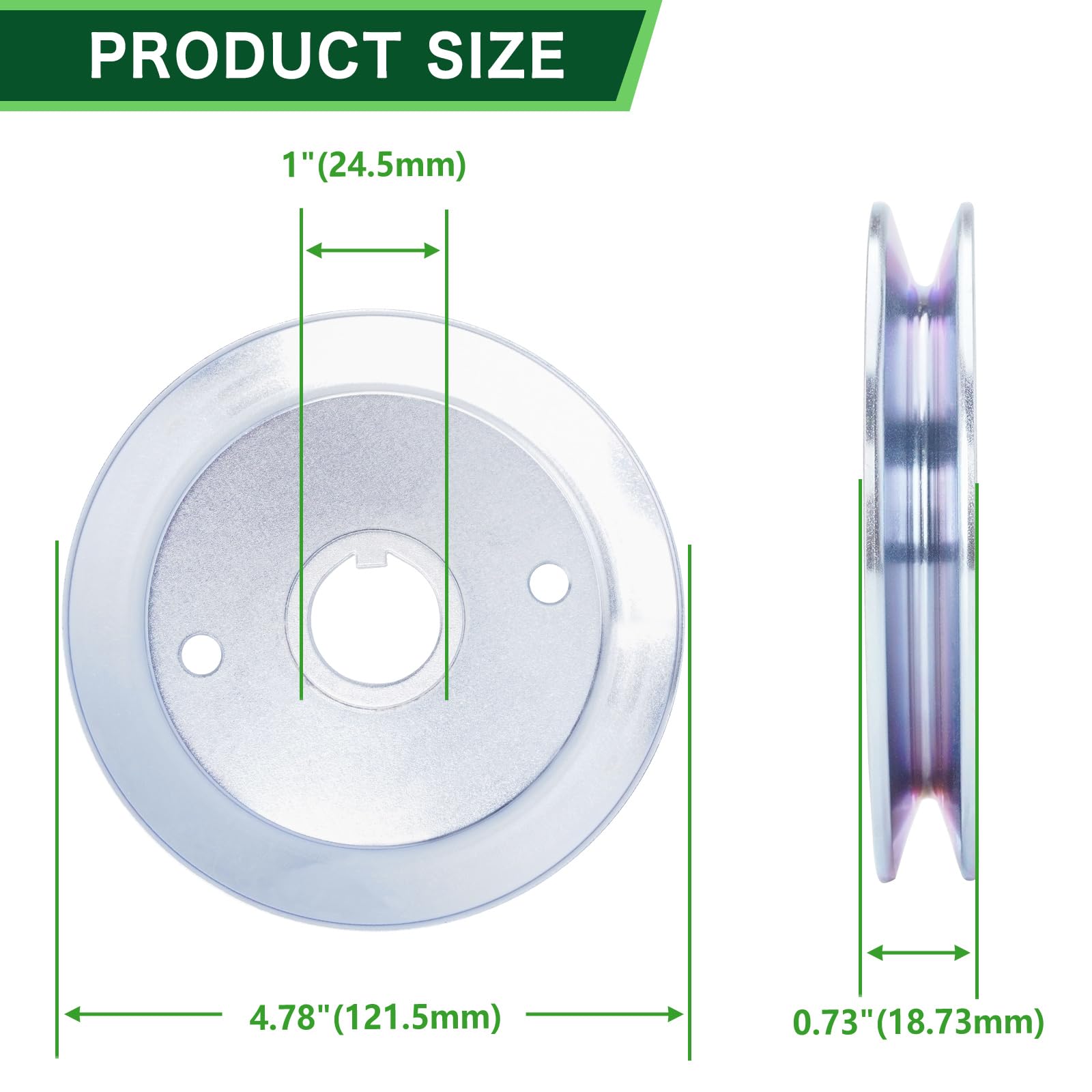 07330267 - Polea de husillo para cortacésped 01610300 07330267 compatible con cortacésped Ari ens de 42 pulgadas 54 pulgadas Zoom XL Gra vely ZT XL 42 pulgadas 48 pulgadas