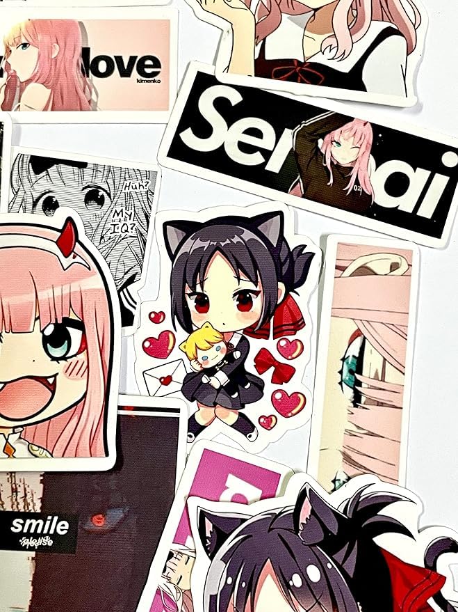Image of Zero Two Laptop Stickers Pack of 25 Stickers Perfect for Laptops /Mobile /Guitar etc. (Zero Two)