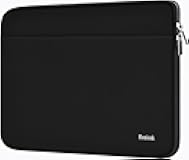 Laptop Case 17 Inch, Durable Shockproof Protective Notebook Sleeve with Accessory Pocket, Briefcase Carrying Bag Laptop Case Compatible with 17-17.3 Inch Computer, Notebook, Black