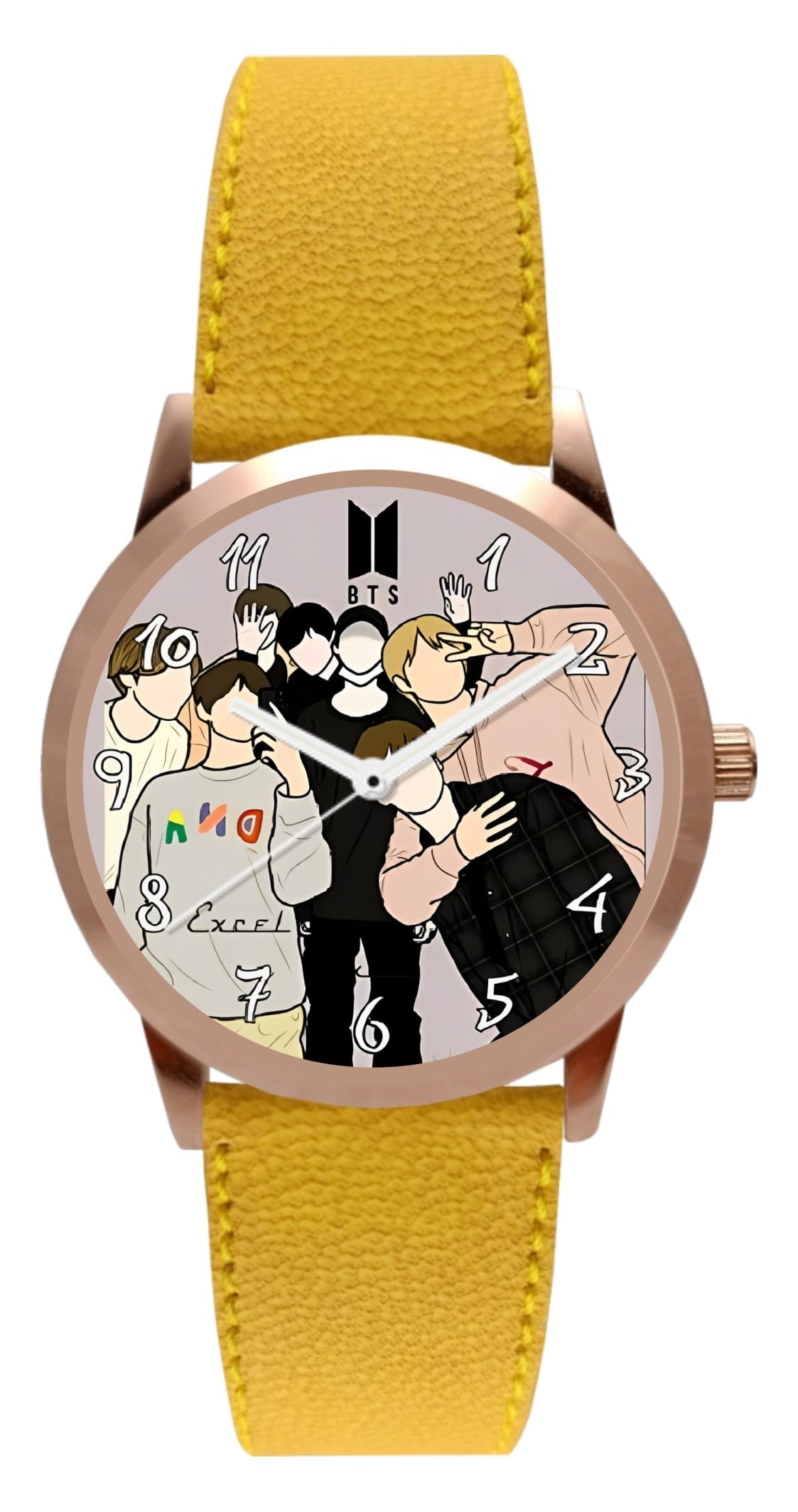 BTS Yellow Rosegold Watch | Girls | Premium Rosegold Watch (B0BN4F4SM9) Amazon Price History, Amazon Price Tracker