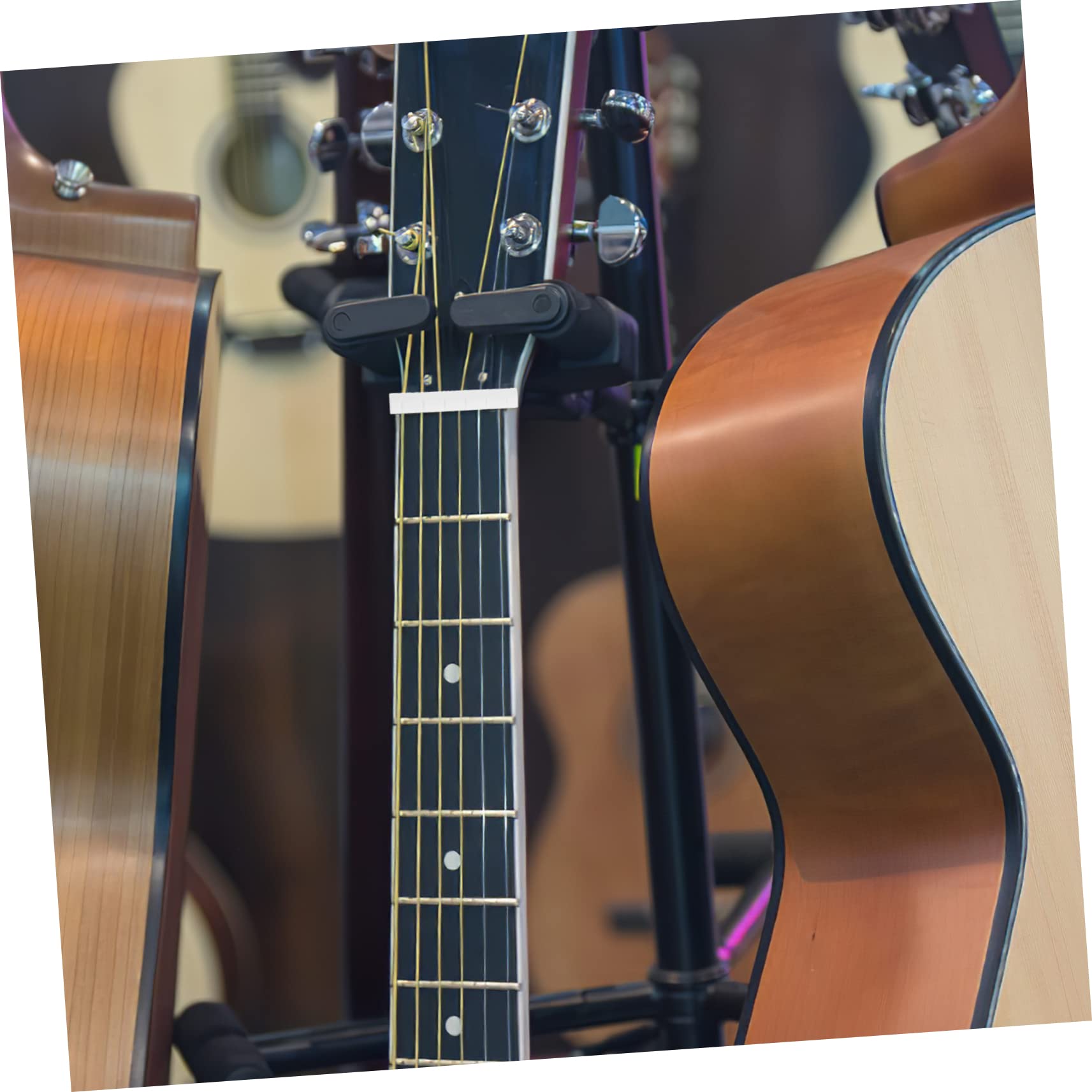 FUNOMOCYA 4pcs Guitar String Nuts Ox Bone Saddles Electric Guitar Accessories Bass Supplies