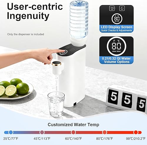 Miniatura 2 de Dispensador de agua caliente instantáneo, dispensador de fórmula calentador de biberones, dispensador de agua mineralembotellada, 5 opciones de