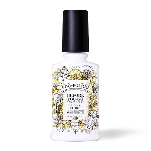Poo-Pourri Before-You-Go Toilet Spray, Original Citrus, 4 Fl Oz, Up