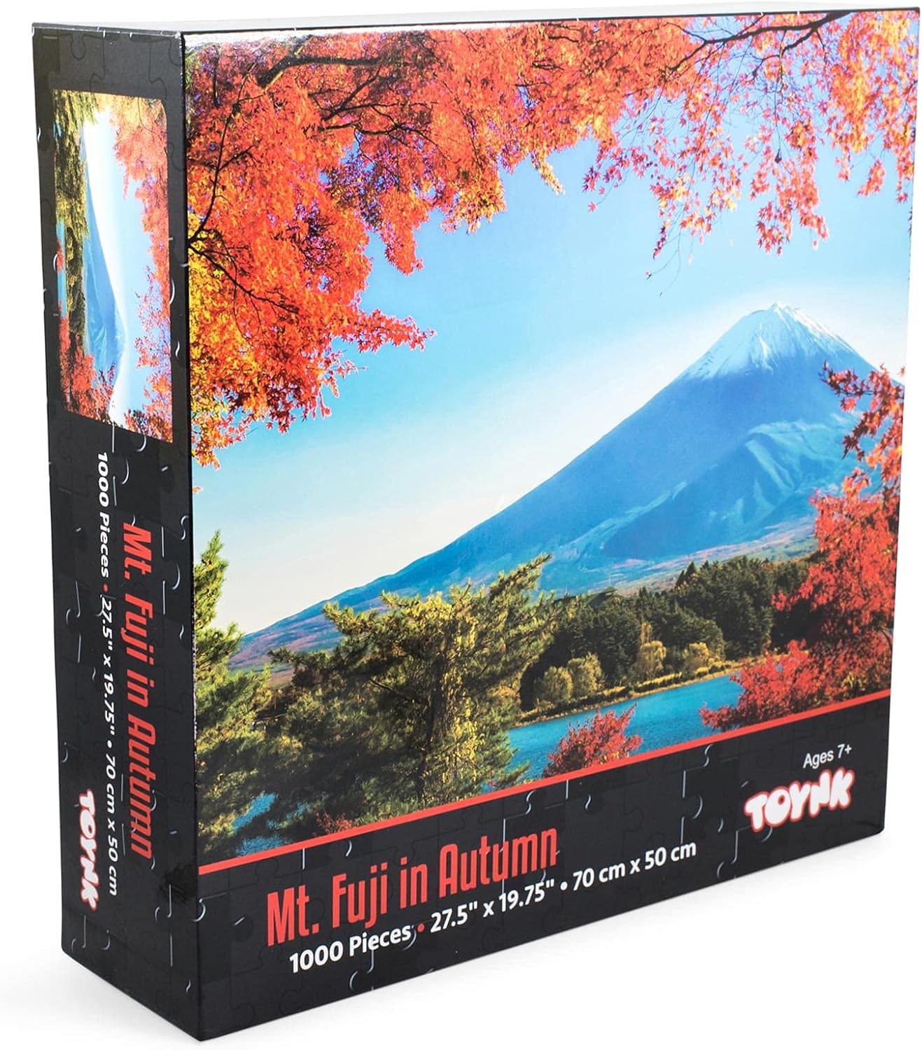 Mount Fuji in Autumn Japanese Landmark Jigsaw Puzzle for Adults and Kids | Difficult 1000 Piece Puzzle | Interactive Brain Teaser, Educational Toys & Games, Fun Quarantine Gifts | 28 x 20 Inches