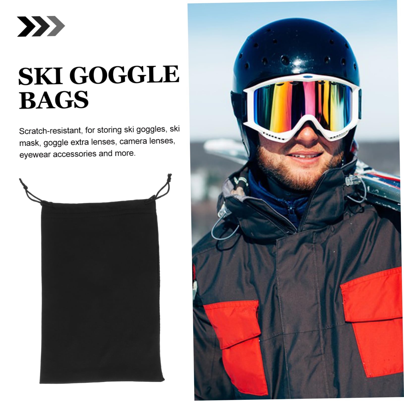 50stücke Skibrillen Schutzbeutel Aus Mikrofaser Für Snowboard Und Ski-ausrüstung Leicht Weich Und Kratzfest Für Optimale Aufbewahrung Von Skibrillen Sonnenbrillen Und Kleinen