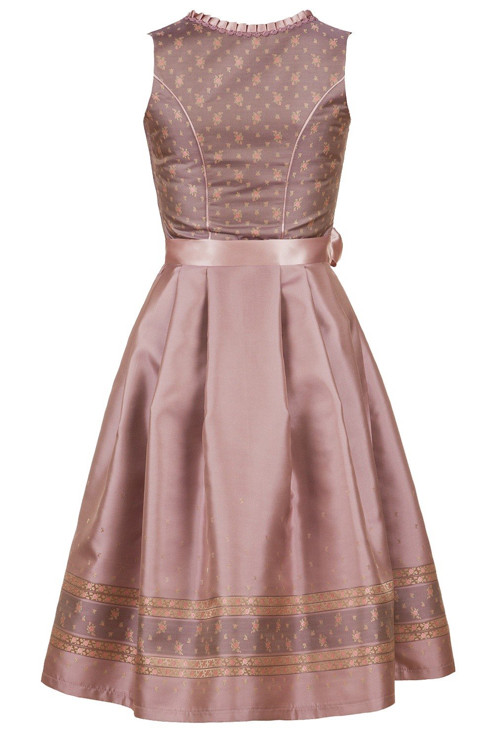 Edelnice Trachtenmode Exklusives Designer Midi Dirndl Madeleine inkl. Spitzen Dirndlschürze und Charivari Gr. 32-56