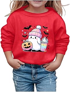 Suéter para niños y niñas, informal, suelto, cuello redondo, manga larga