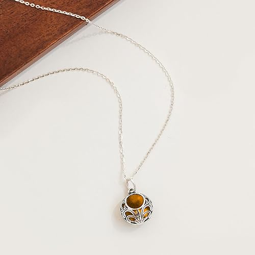 Miniatura 24 de Bottled Up Designs Handmade Vintage Lace Necklace, Recycled Vintage Bottle Glass, Sterling Silver, Eco Friendly, Made in USA, Birthday Gifts