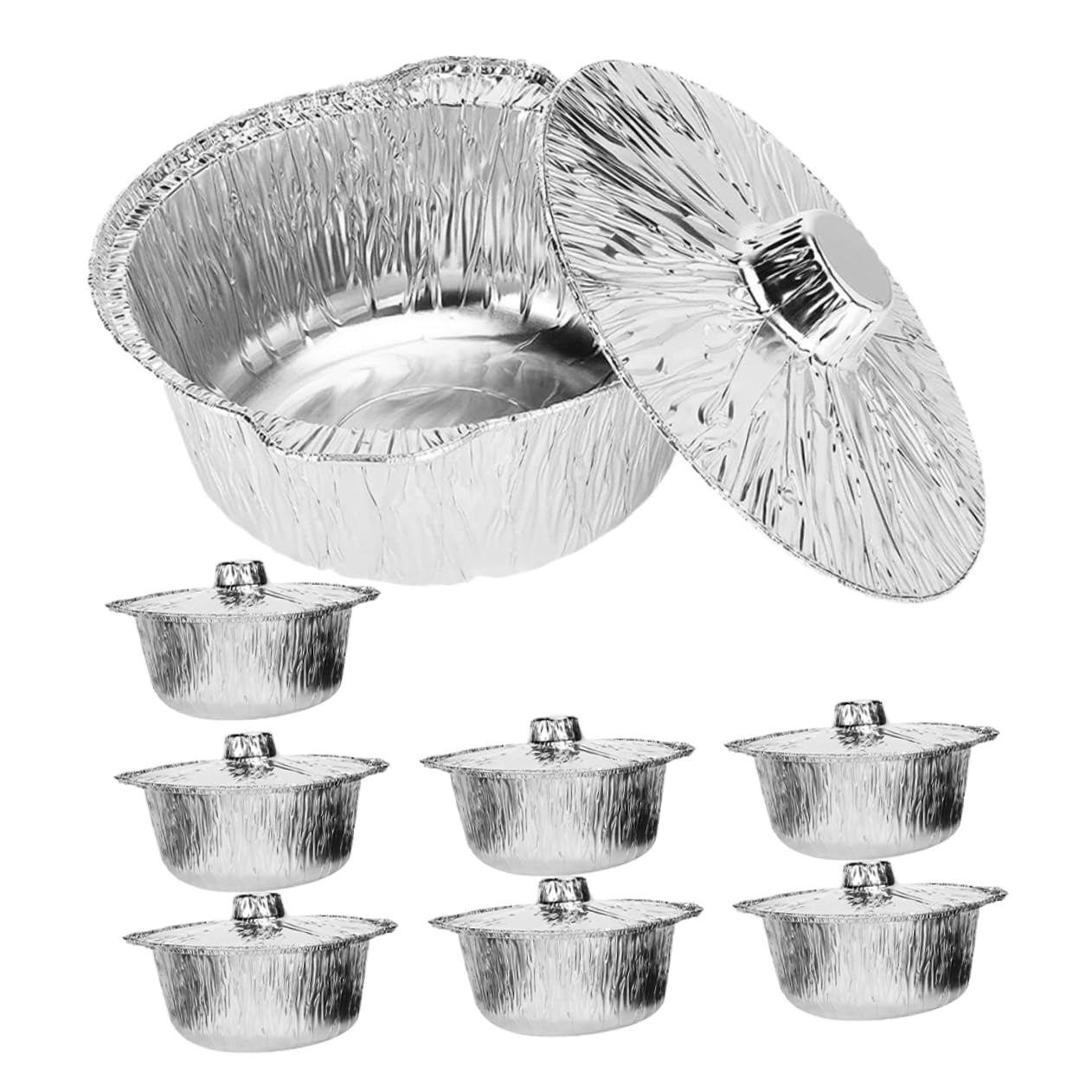 Casseroles en aluminium à chauffe rapide moules ronds 2000ml Abaodam