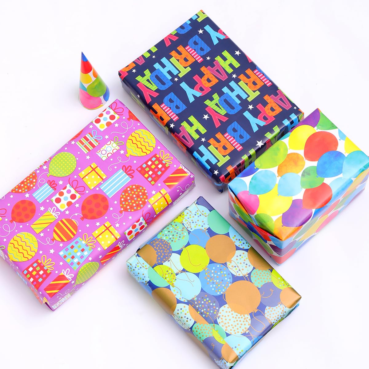 Inpakpapier rainbow set - Twist Geschenken - Cadeauwinkel