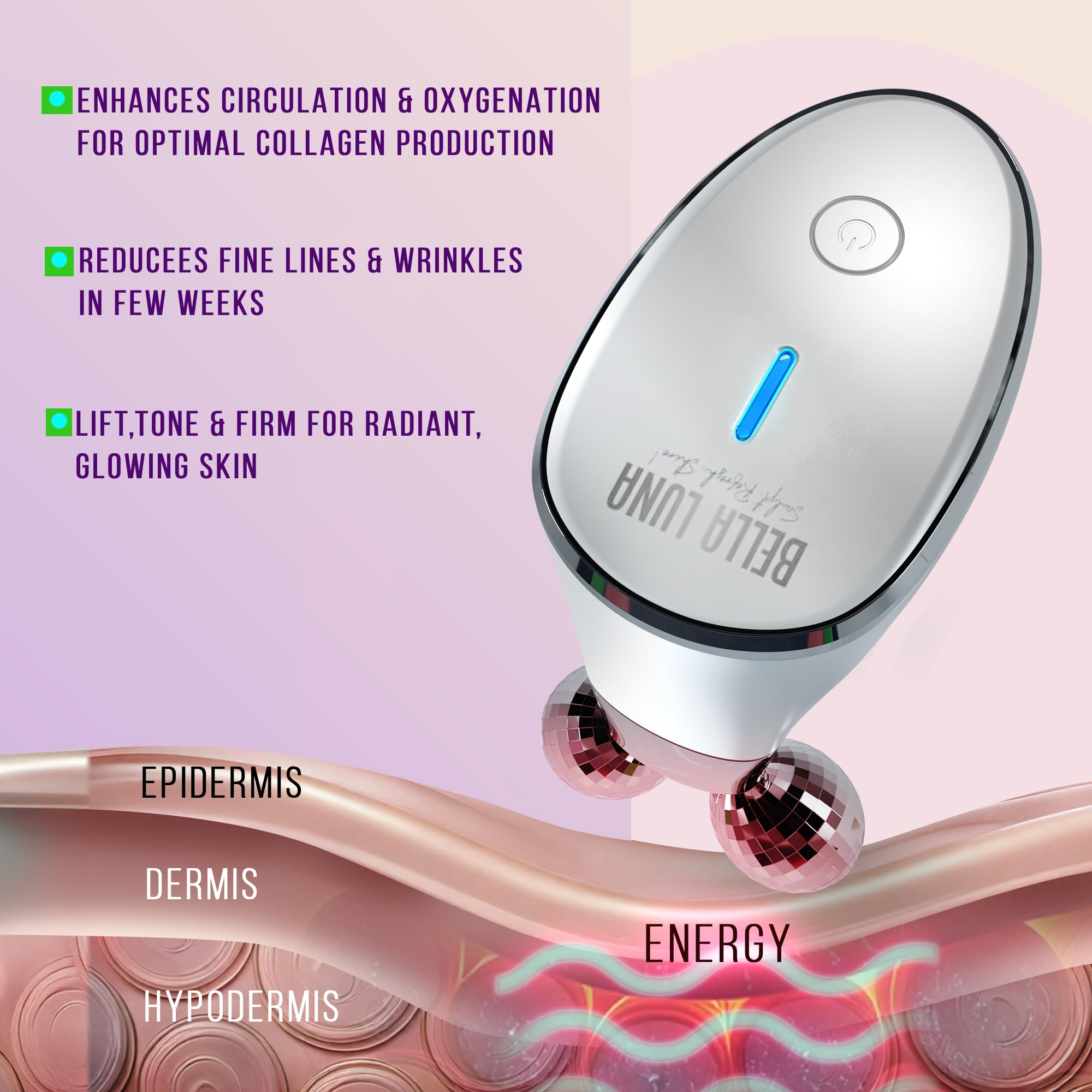 5-in-1 Microcurrent Facial Device for Face Tightening, Lifting