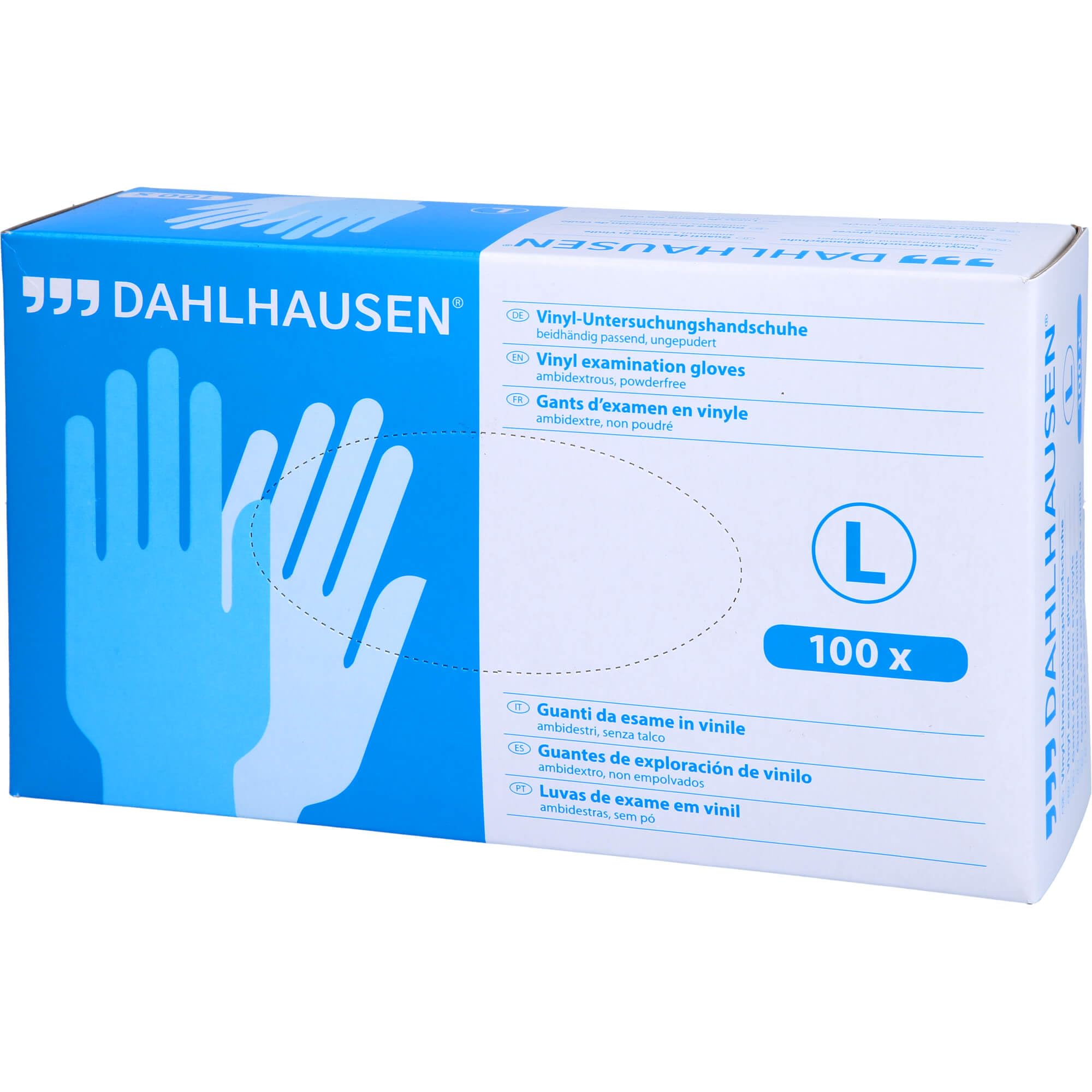 Dahlhausen Vinyl Handschuhe ungepudert Größe L, 100 St Gewerbe, Industrie & Wissenschaft