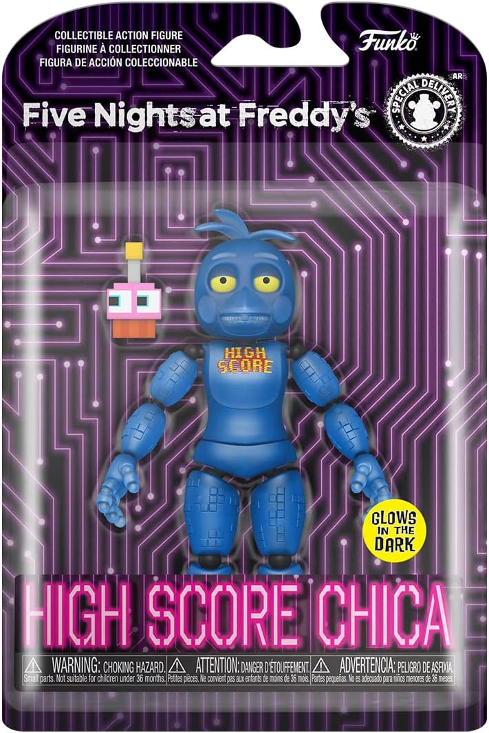 Funko Action Figure: Five Nights At Freddy's (FNAF), High Score Chica the Chicken, Glow In the Dark, Collectable Toy - Image 3