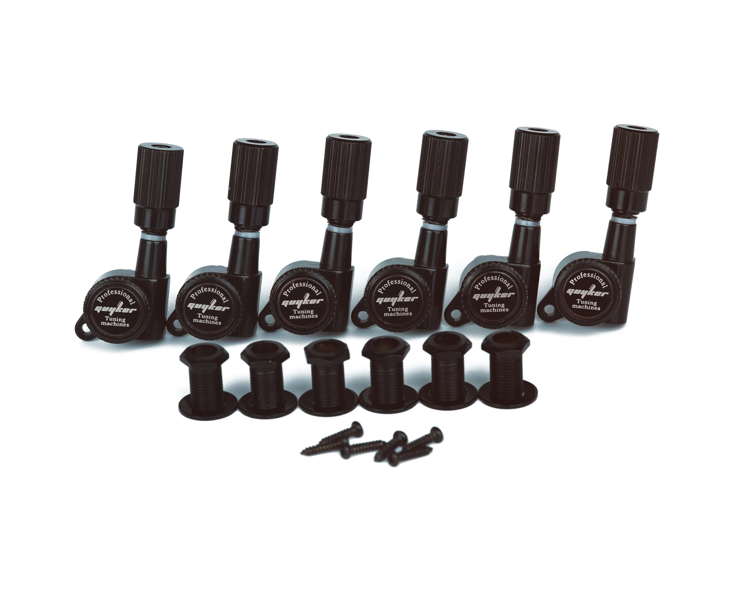 Guyker Tunery blokujące gitarę (6 po lewej stronie) - 1:18 Pro Lock String Tuning Key Pegs zestaw głowicy maszynowej zamiennik do ST TL SG LP Style Folk Classic Acoustic Electric Guitar (GK11SP,