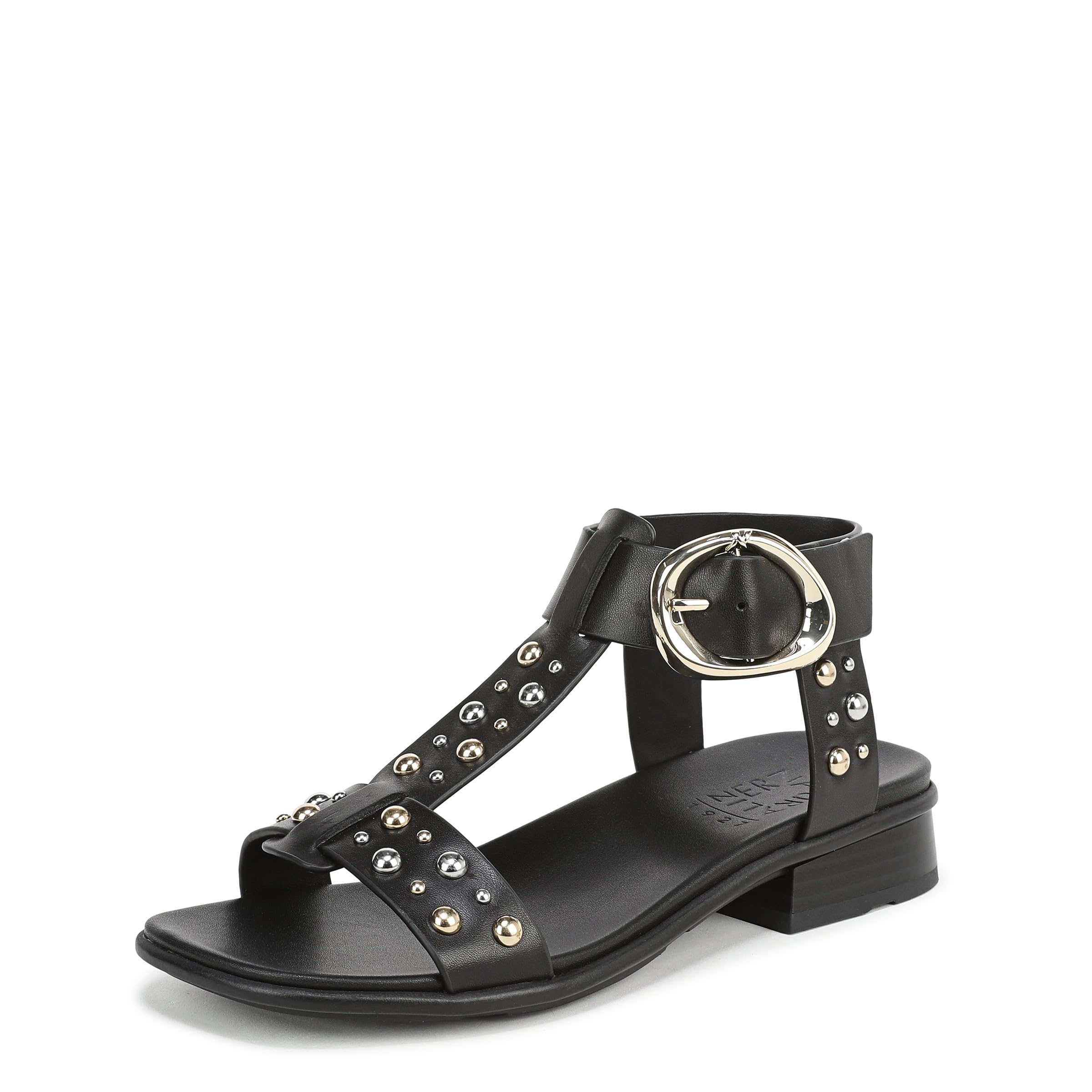 Naturalizer Women's Brandy T-Strap Buckled Sandal | Casual Sandals