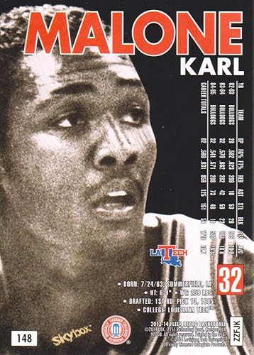 Miniatura 2 de 2013-14 Fleer Retro '98-99 SkyBox Premium #148 Karl Malone Louisville Tech