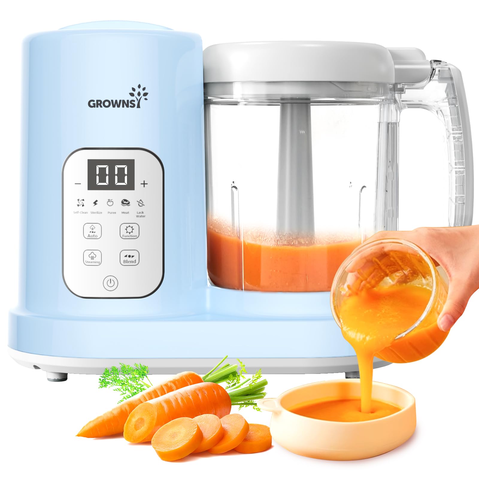 Amazon.com: GROWNSY Baby Food Maker Homemade Baby Food All-in-One Baby