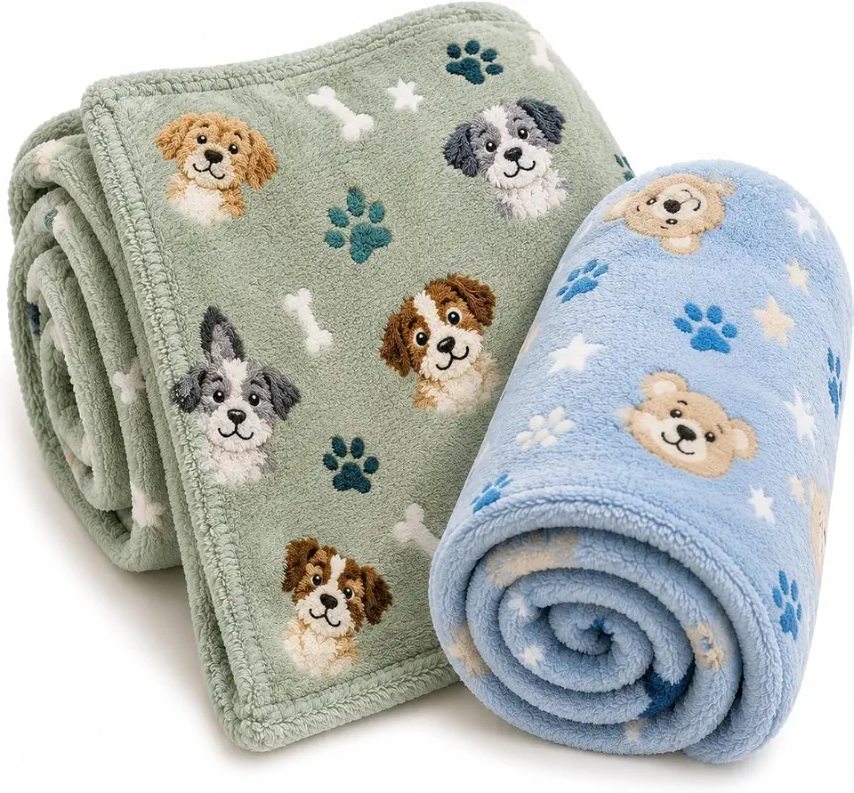 Manta Pet Premium Ultra Macia para Cachorro e Gato Macho 100x80cm | Cobertor Quentinho em Microfibra Soft Antialérgica | Estampas Sortidas (MACHOS)