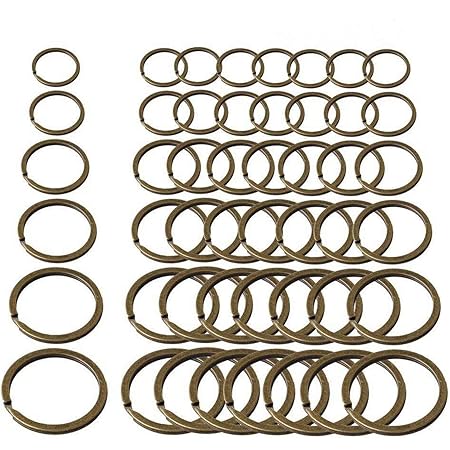 Amazon Uxcell キーホルダー スプリットリング キーリング 金属 二重ループ 40mm外径 25個入り Uxcell ホーム キッチン