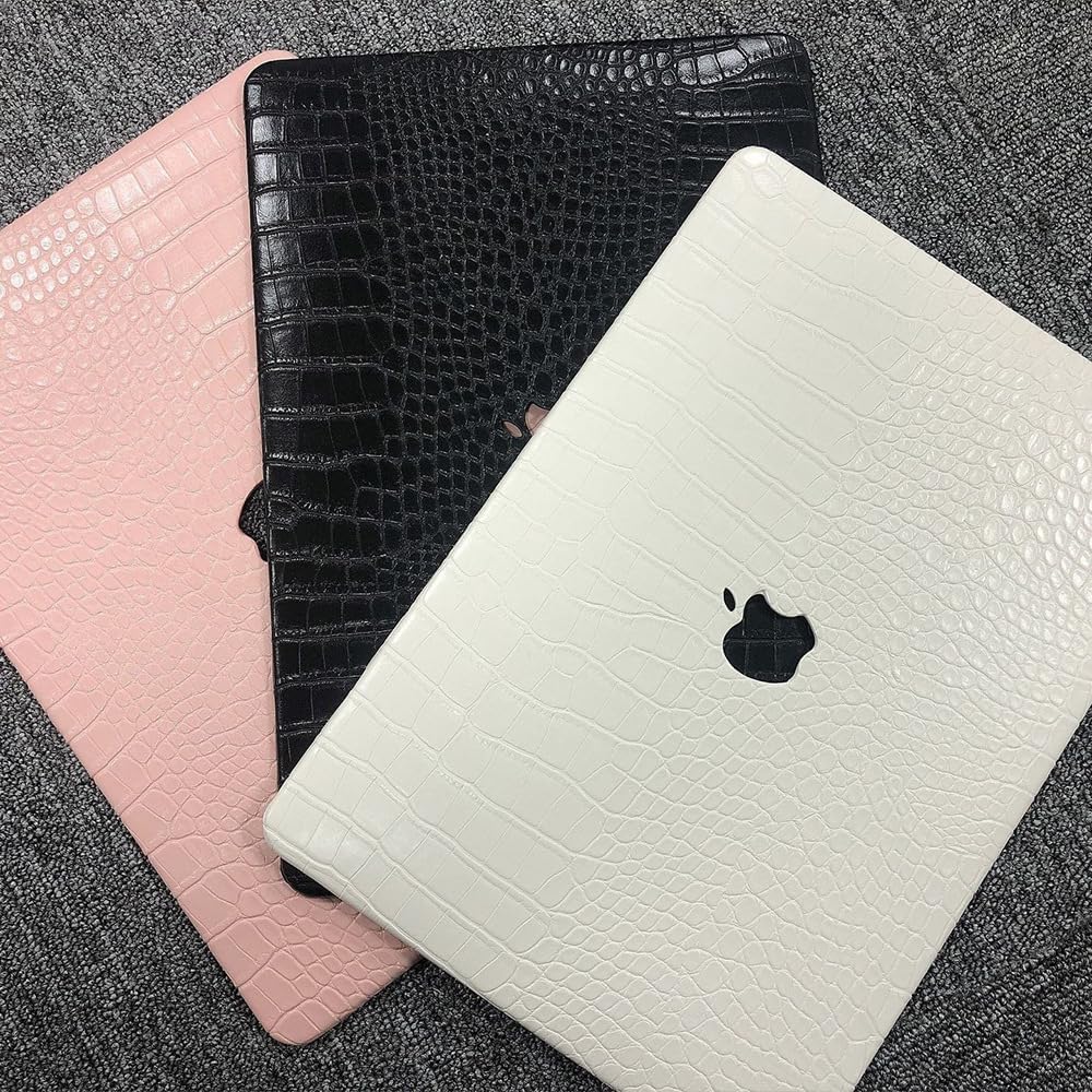 Personalized Custom Name Case for MacBook Air 13 inch M4 2025 2024 2023 2022 M3 M2 A3240 A3113 A2681, Add Your Signature Text Crocodile Leather Plastic Hard Protective Cover Shell Gift for Her Him
