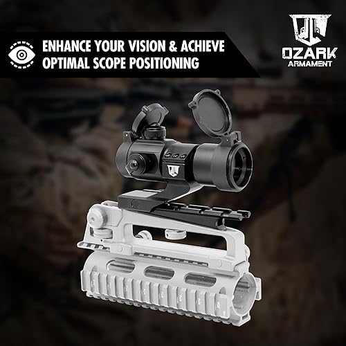 Vista 13 de Soporte de asa de transporte y asa de transporte, montaje en riel Picatinny diseñado para miras de asa de transporte, mango de transporte