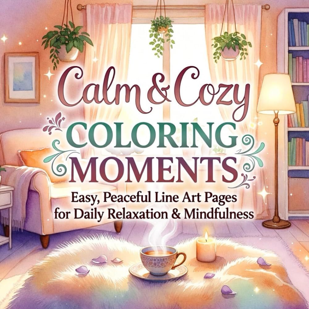 Dreamscape Coloring Escape: Stress-Relief Line Art Designs for Peace, Calm & Creativity