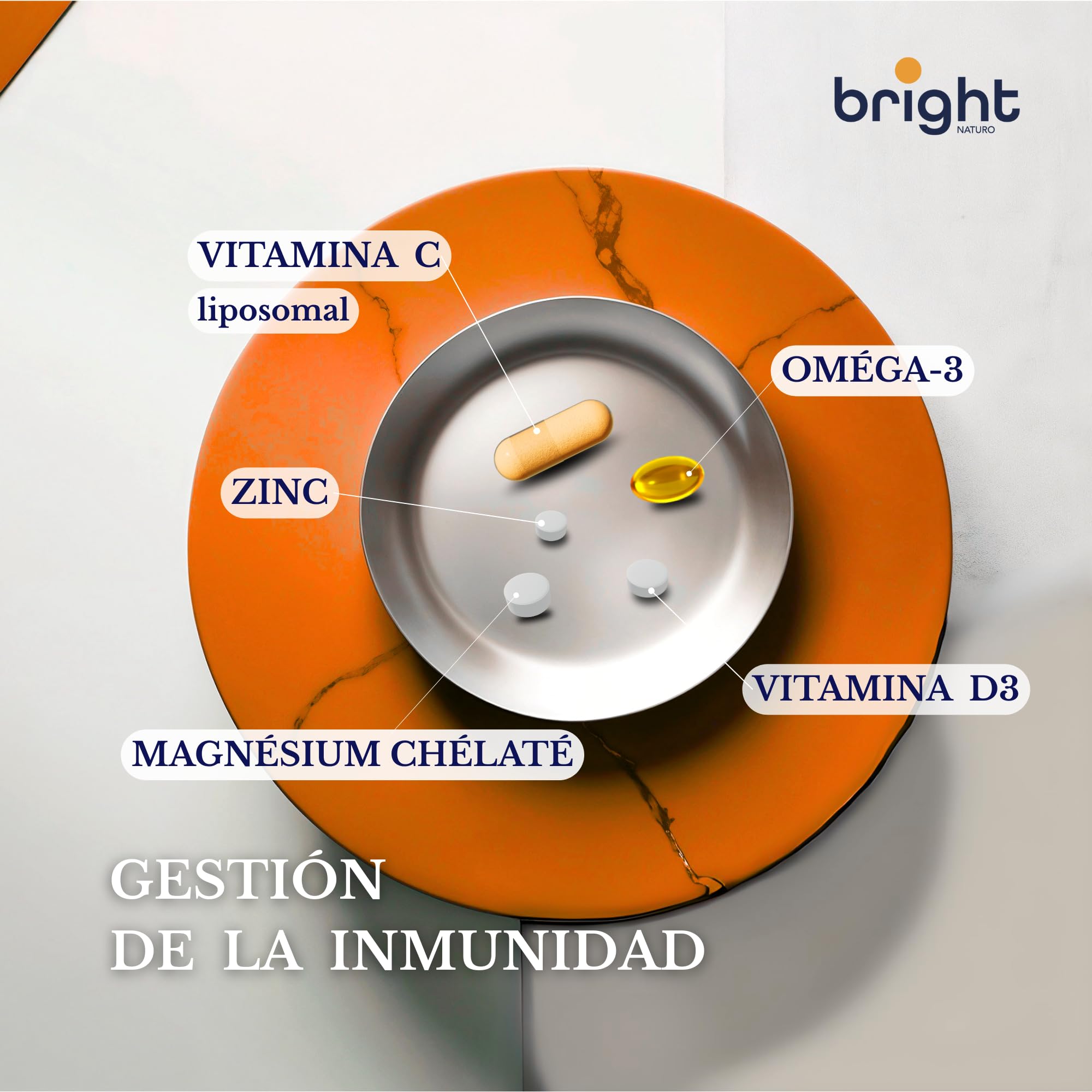 Omega-3 + Magnesio Quelado + Zinc + Vitamina D3 y Vtamina C Liposomal – Bienestar Integral para Cuerpo y Mente - 28 paquetes diarios