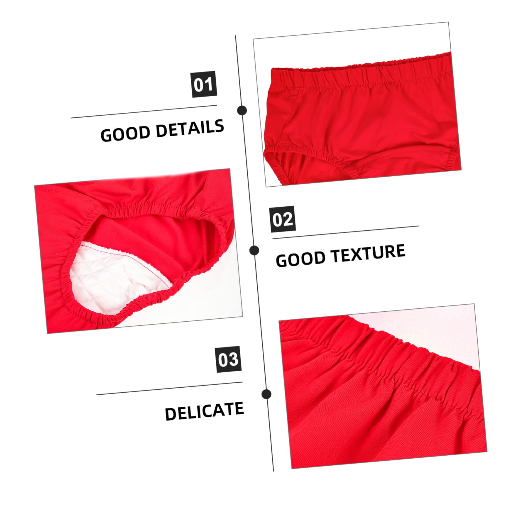 minkissy 4 Uds Bragas Urinarias Para Personas Mayores Discapacitadas Accesorios Aire Pantalones Convenientes Rojos