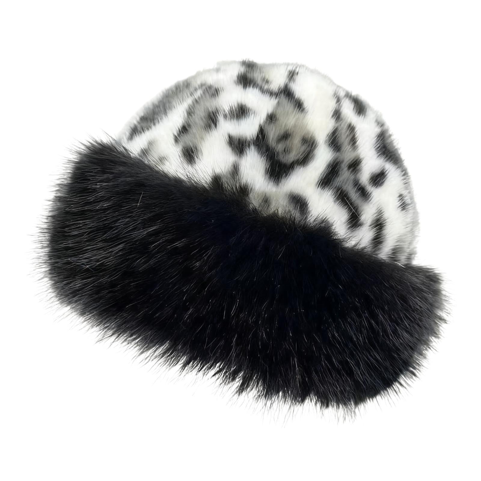 Winter Warm Hat Thickened Soft Headgear Beanie Fashion Plush Hat for Outdoor White and Black| Streetwear | Aesthetic | Casual-image-45