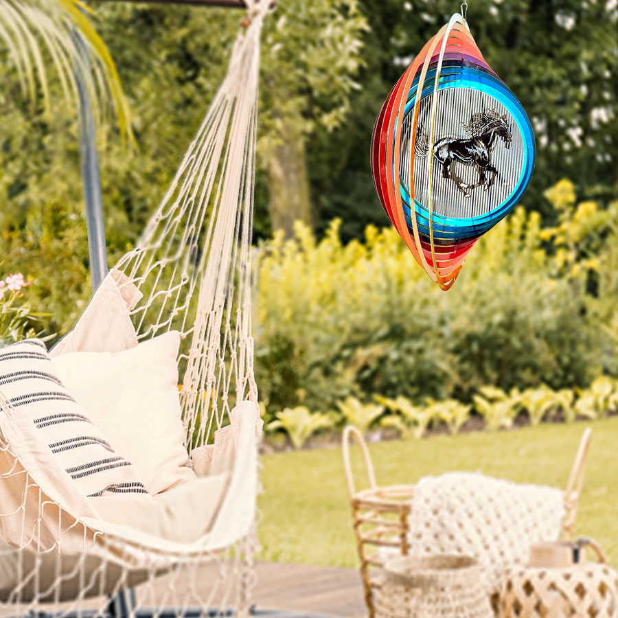 Dinosaurier Wind Spinner – Buntes 3D-Gartendeko-Windspiel Für Garten, Terrasse & Hof