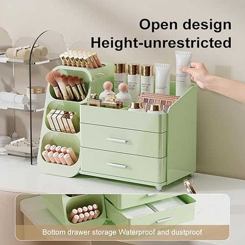 Miniatura 5 de Organizador de maquillaje con cajones para tocador, espaciosa vitrina de cosméticos, solución de almacenamiento perfecta para tus productos de