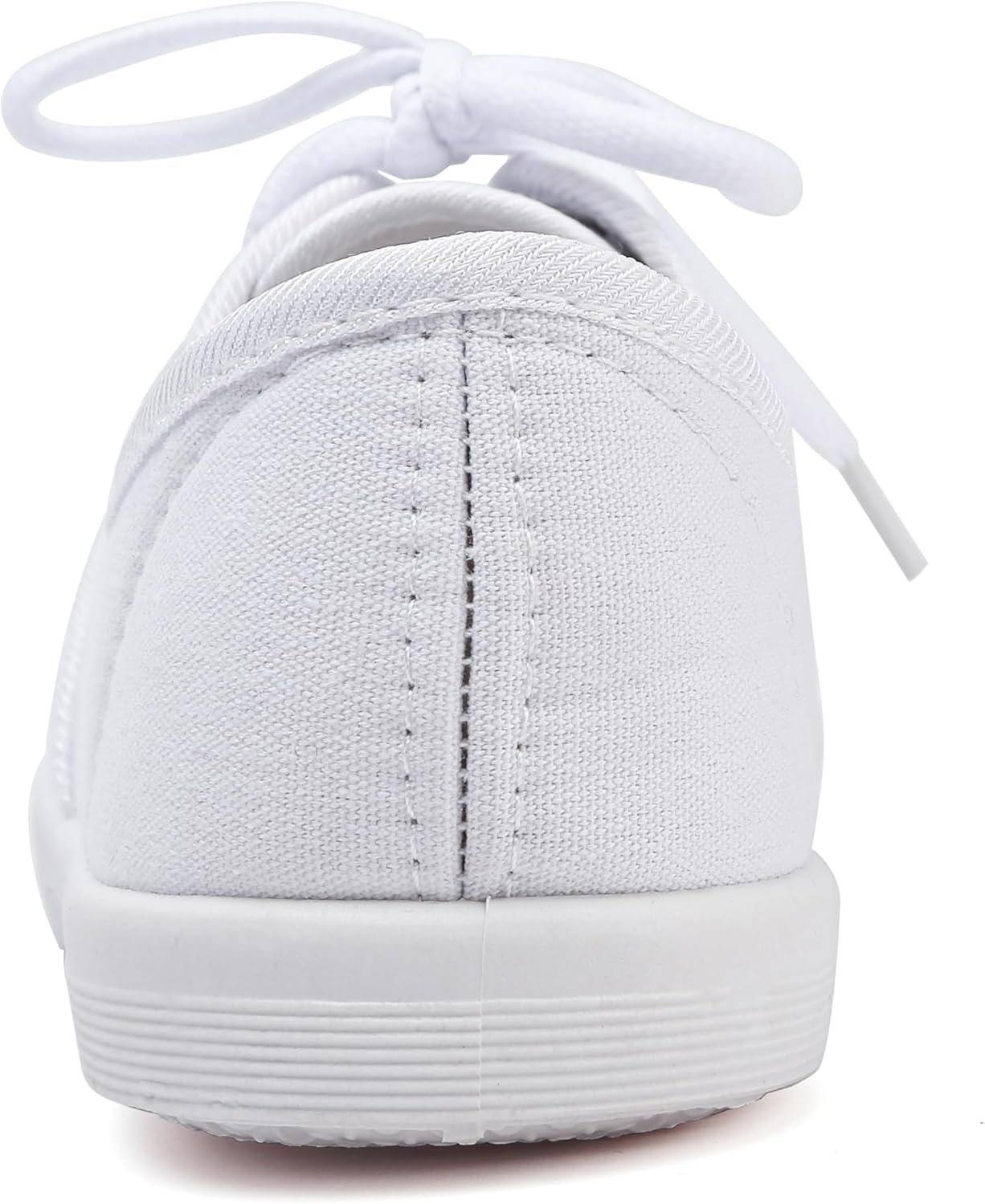 Womens White Canvas Sneakers Lightweight Lace Up Fashion Comfortable Canvas Shoes Low Top Slip On Casual Tennis Walking Shoes Women Footwear - Image 6