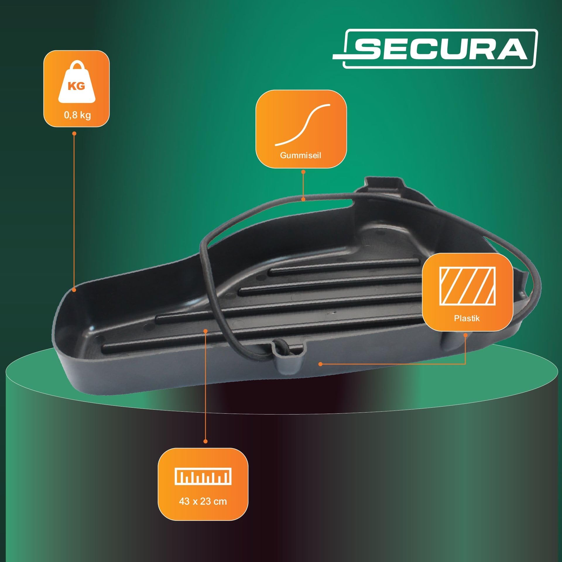 SECURA Transportschale Kettensäge Transportbox Wanne kompatibel mit Stihl Dolmar Husqvarna